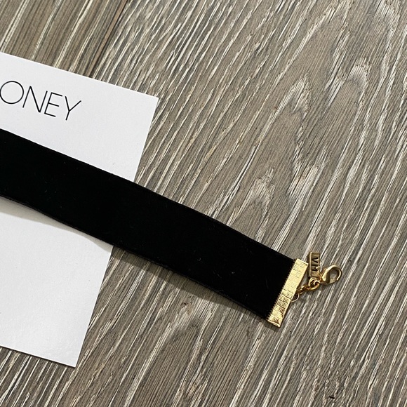 BRAND NEW Vanessa Mooney Black Wide Velvet Choker - Picture 4 of 4